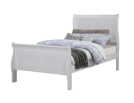 Louis Philip Greige Sleigh Panel Twin Bed from Ella Furniture