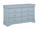 Louis Philip Blue Sleigh Panel Bedroom Set view 8