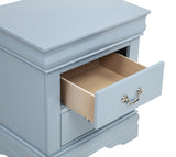 Louis Philip Blue Sleigh Panel Bedroom Set view 11
