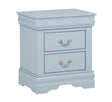 Louis Philip Nightstand in Blue Finish from Ella Furniture