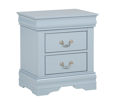 Louis Philip Nightstand in Blue Finish from Ella Furniture