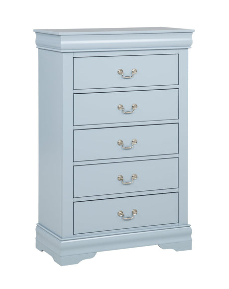 Louis Philip Chest Blue from Ella Furniture