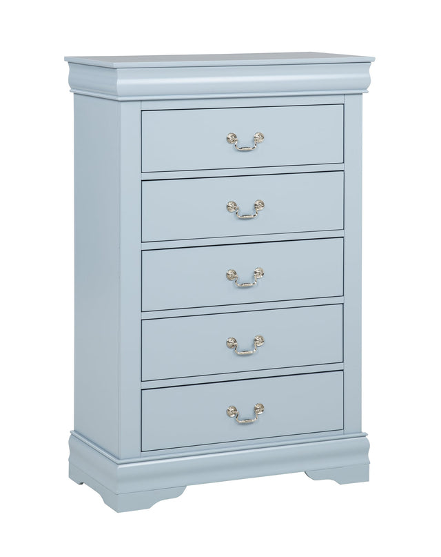 Louis Philip Chest Blue from Ella Furniture
