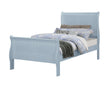 Louis Philip Blue Sleigh Panel Twin Bed from Ella Furniture