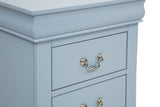 Louis Philip Blue Sleigh Panel Bedroom Set view 13