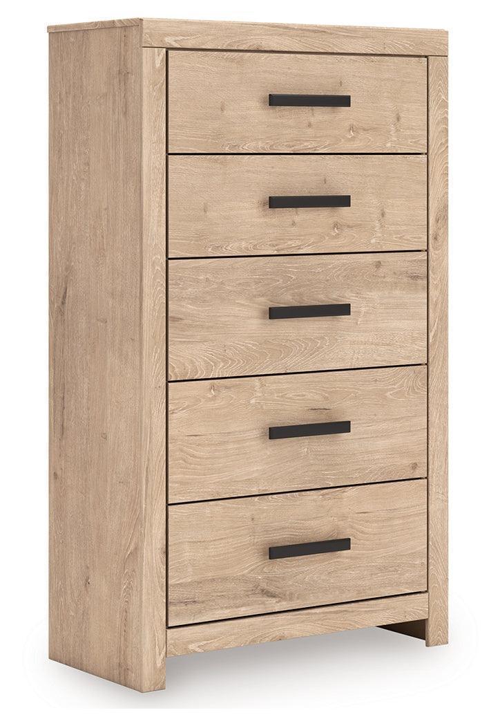 Sanginlane Tan Chest of Drawers