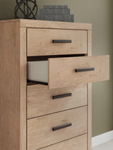 Sanginlane Tan Chest of Drawers
