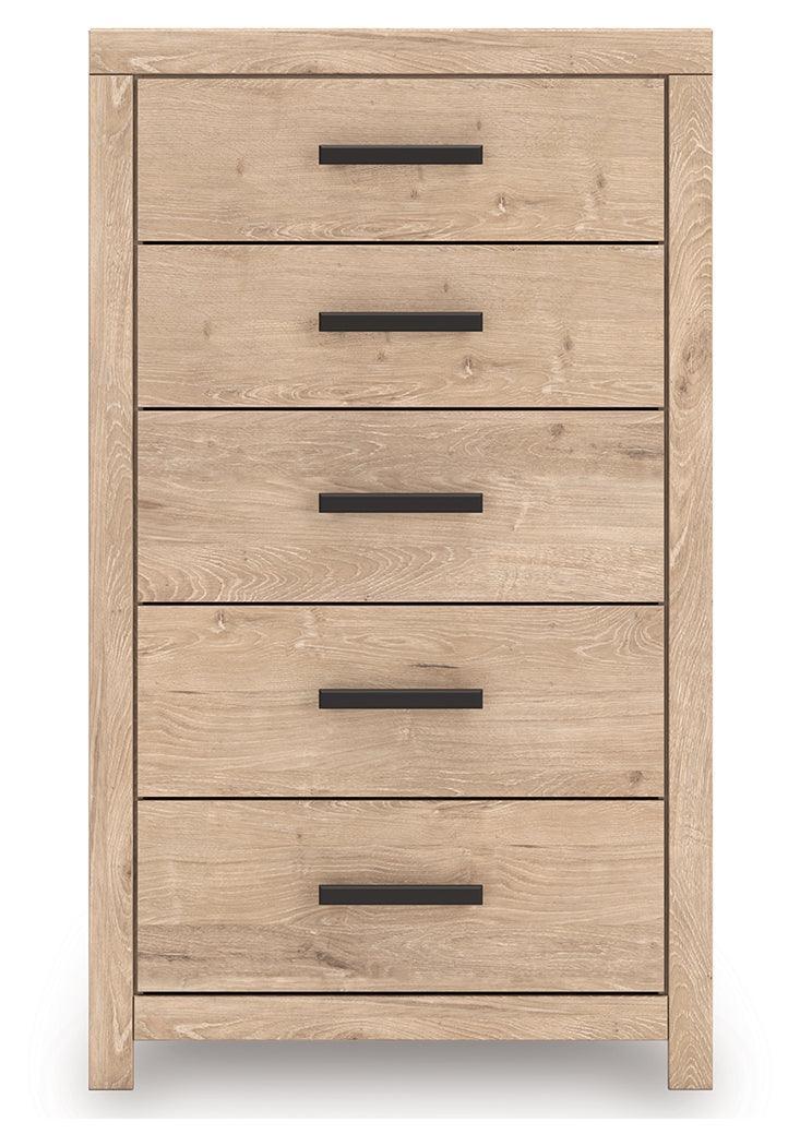 Sanginlane Tan Chest of Drawers