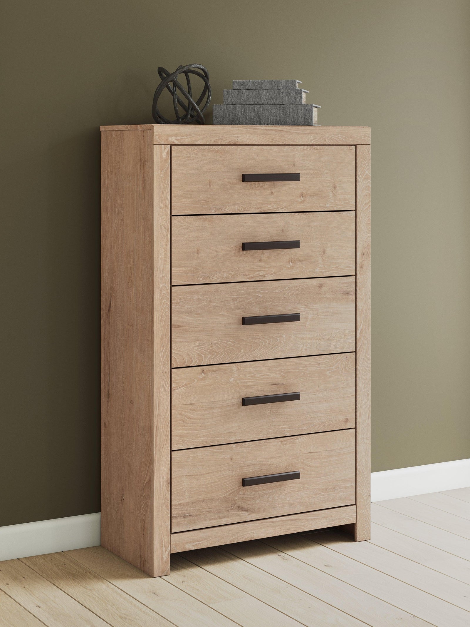Sanginlane Tan Chest of Drawers