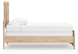 Sanginlane Tan Twin Panel Bed
