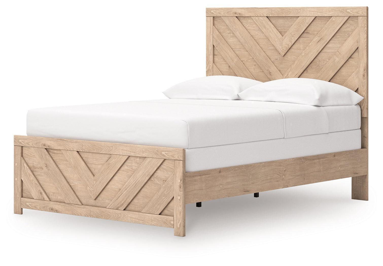 Sanginlane Tan Full Panel Bed