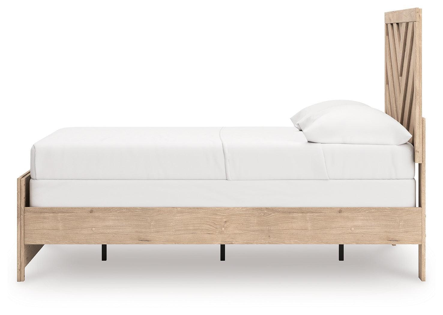 Sanginlane Tan Full Panel Bed