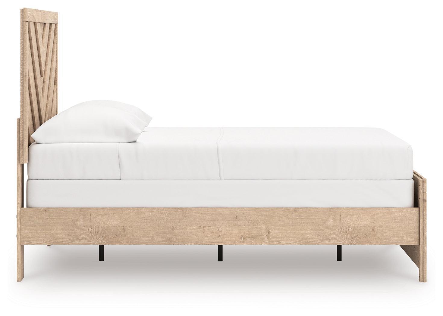 Sanginlane Tan Full Panel Bed