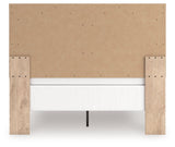 Sanginlane Tan Queen Panel Bed