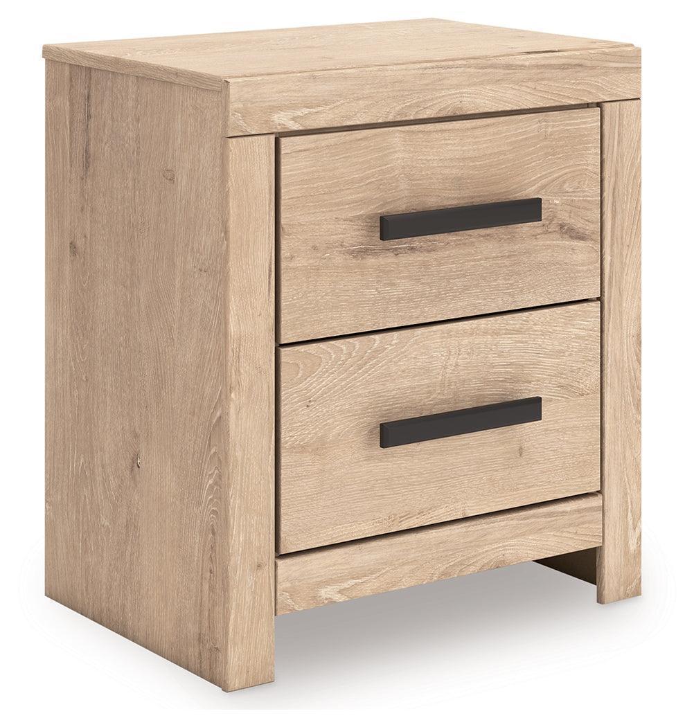 Sanginlane Tan Nightstand