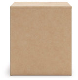 Sanginlane Tan Nightstand