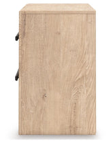 Sanginlane Tan Nightstand