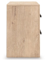 Sanginlane Tan Nightstand