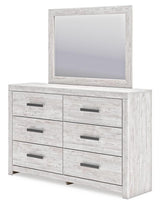 Cayboni Whitewash Panel Bedroom Set angled view