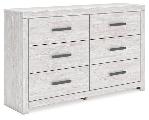Cayboni Whitewash 6-Drawer Dresser