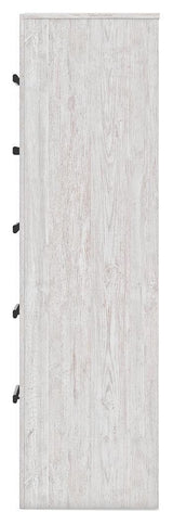 Cayboni Whitewash 5-Drawer Chest