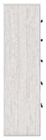 Cayboni Whitewash 5-Drawer Chest