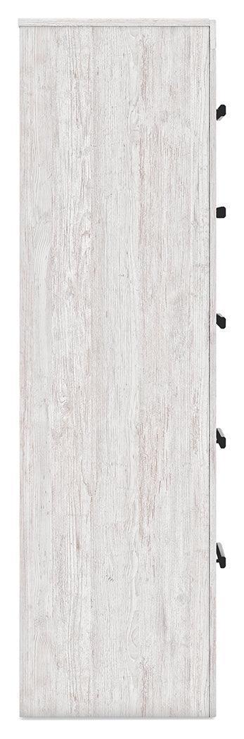 Cayboni Whitewash 5-Drawer Chest