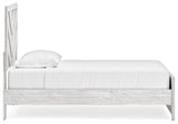 Cayboni Whitewash Twin Panel Bed