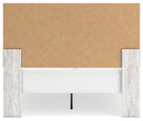 Cayboni Whitewash Queen Panel Bed