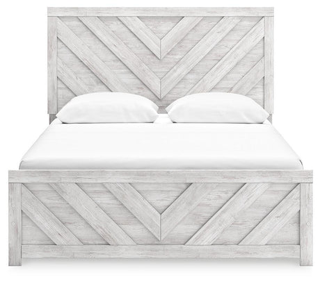 Cayboni Whitewash Panel Bedroom Set view 6