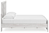 Cayboni Whitewash Queen Panel Bed