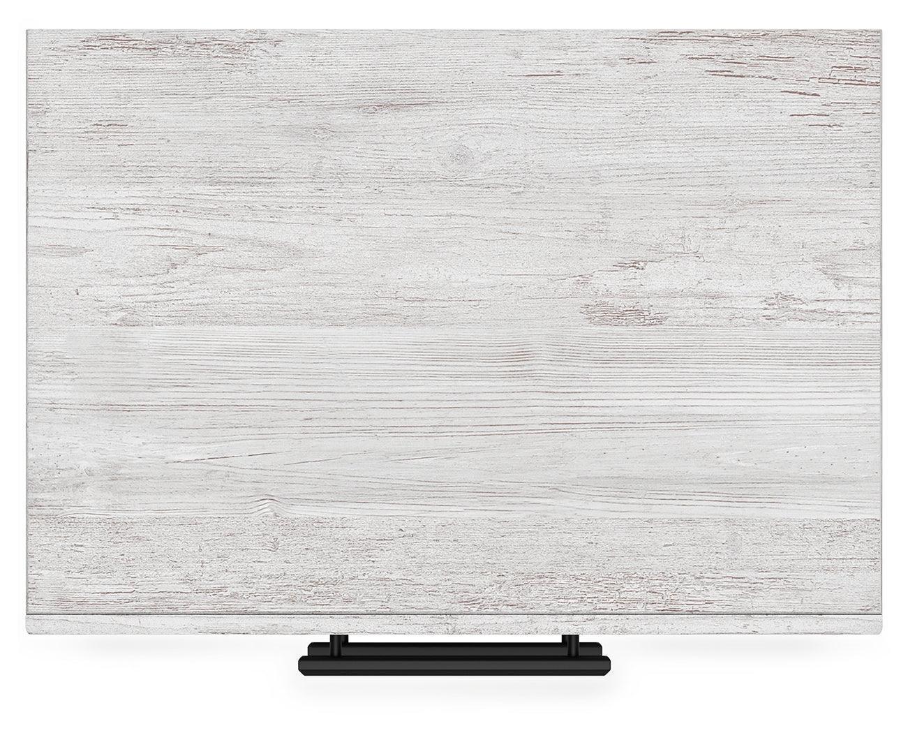Cayboni Whitewash Casual Nightstand with 2 Drawers
