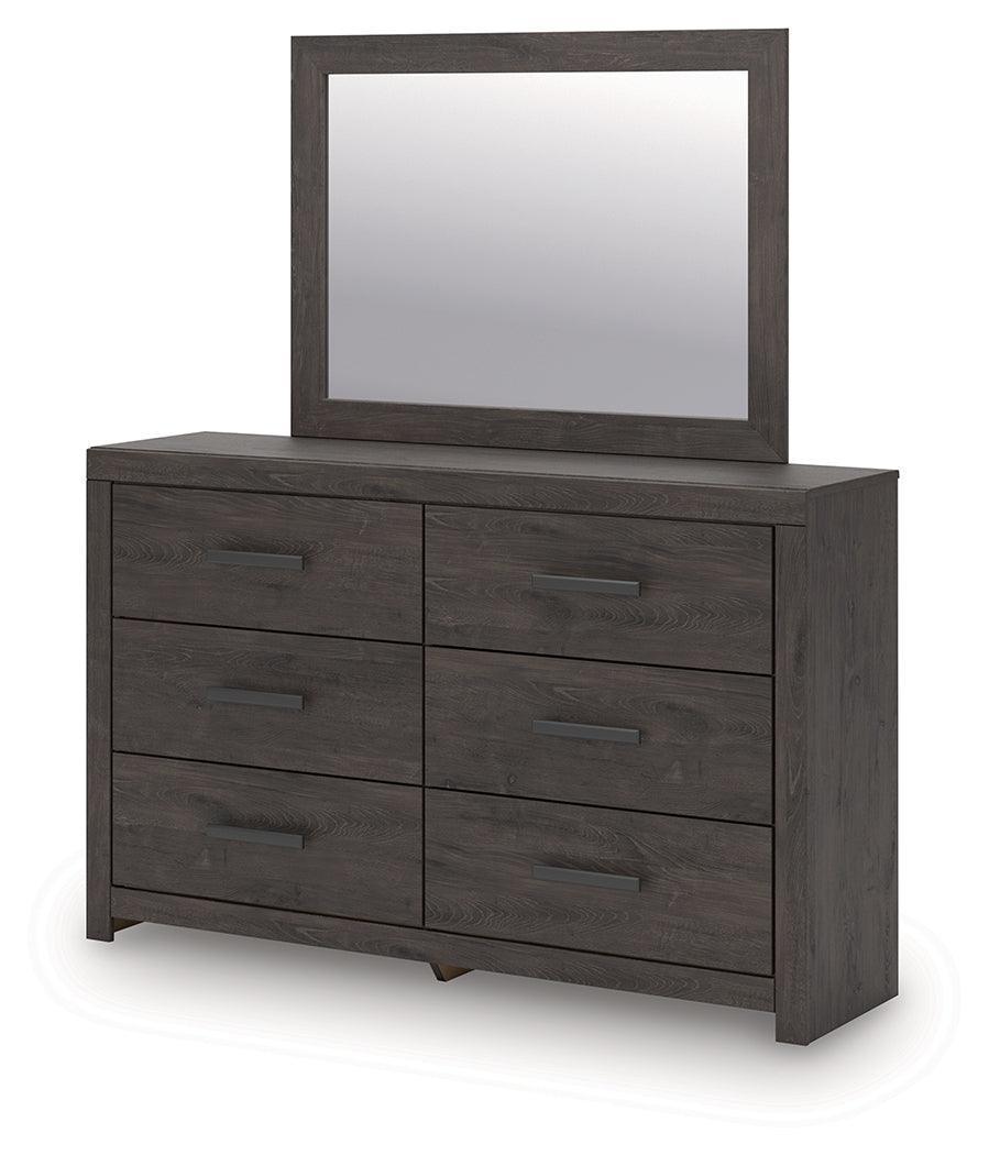 Prendonea Charcoal Dresser and Mirror