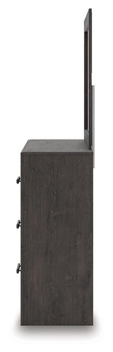 Prendonea Charcoal Dresser and Mirror