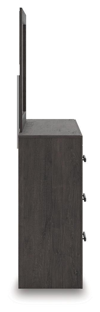 Prendonea Charcoal Dresser and Mirror
