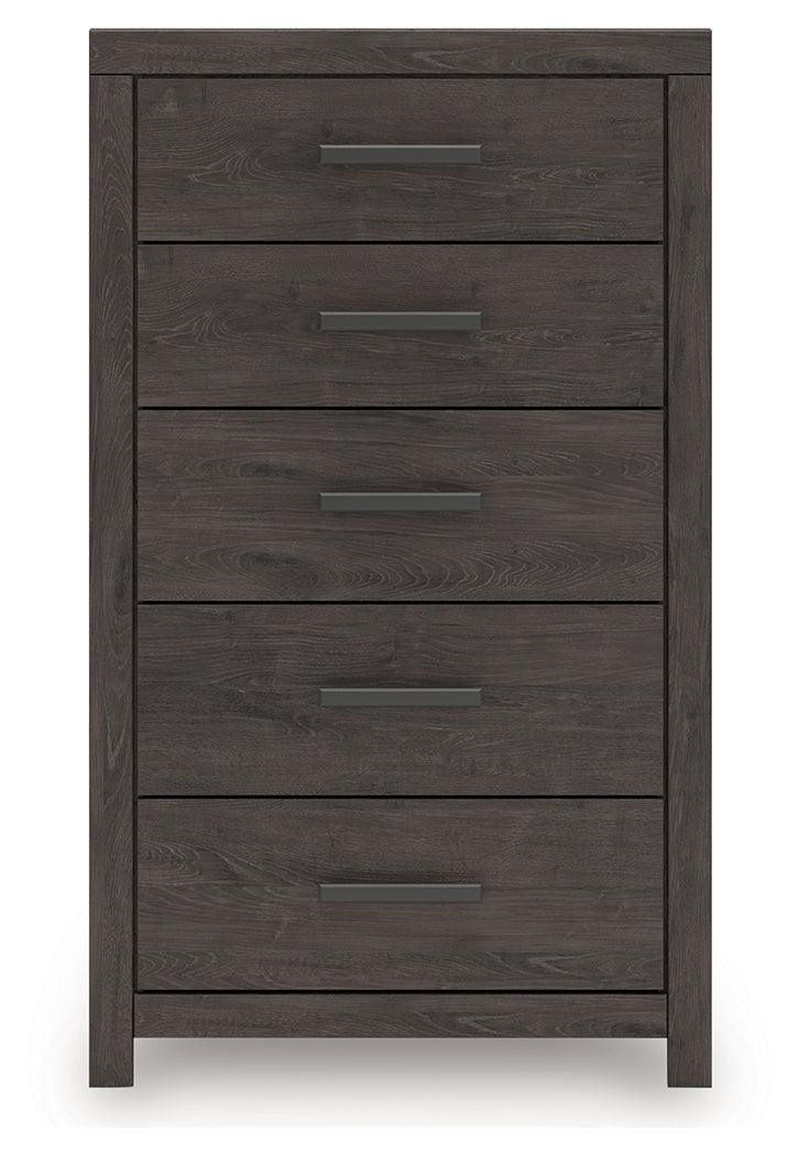 Prendonea Charcoal Chest of Drawers