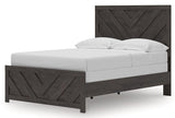 Prendonea Charcoal Full Panel Bed