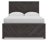 Prendonea Charcoal Full Panel Bed