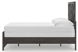 Prendonea Charcoal Full Panel Bed
