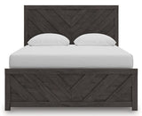 Prendonea Charcoal Queen Panel Bed