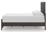 Prendonea Charcoal Queen Panel Bed
