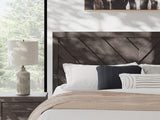 Prendonea Charcoal King Panel Bed