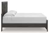 Prendonea Charcoal King Panel Bed