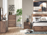 Fortlorn Walnut Brown Nightstand