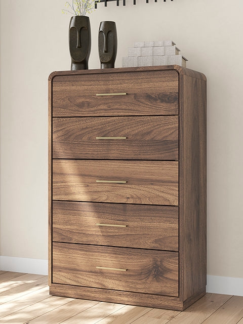 Fortlorn Walnut Brown Chest of Drawers