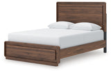 Fortlorn Walnut Brown Queen Panel Bed