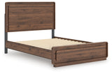 Fortlorn Walnut Brown Queen Panel Bed
