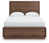 Fortlorn Walnut Brown Queen Panel Bed