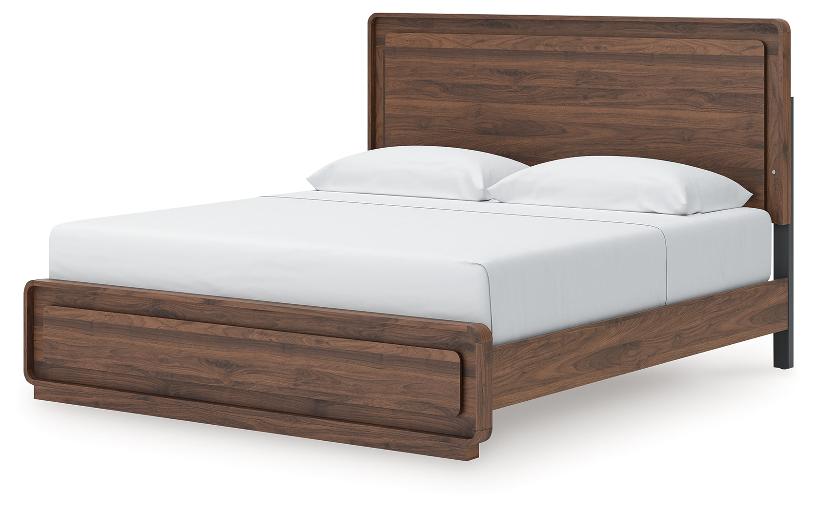 Fortlorn Walnut Brown King Panel Bed