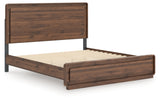Fortlorn Walnut Brown King Panel Bed